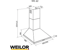 Витяжка купольна WEILOR WK 62 SS - мініатюра 7