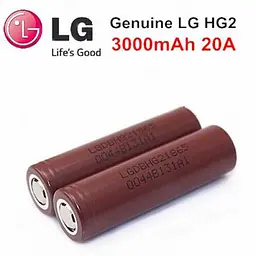 Акумулятор INR18650HG2 3000 mAh (до 30А) для електронних сигарет оригінал - мініатюра 3