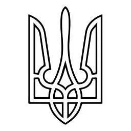 Картина-трафарет для розфарбовування піском Герб України T-a4177 А4