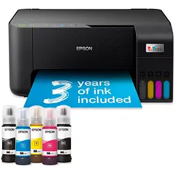 БФП струменевий кольоровий A4 Epson L3270, чорний, WiFi, 5760х1440 dpi, до 33/15 стор/хв, USB, вбудоване СБПЧ, чорнило Epson 103