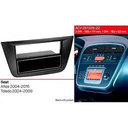 Перехідна рамка Seat Altea, Toledo ACV 281328-22 - мініатюра 6