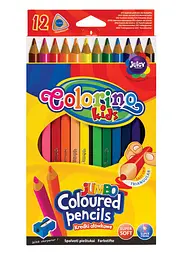 Набір олівців 12 кол. COLORINO JUMBO + точила (15530PTR/1) - мініатюра 1
