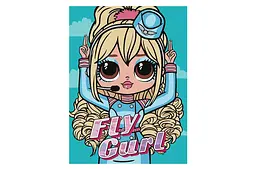 Набір для розпису за номерами 30x40 см KHO6275 "L.O.L. Fly Gurl" Ideyka