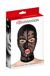 Капюшон Fetish Tentation Patterned Fishnet Hood, ажурна сітка - мініатюра 2