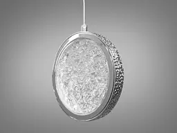 Люстра стельова LED Diasha 3005/18HR, 120W, хром, сучасний стиль для сходів, коридору, вітальні - мініатюра 2
