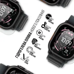Плівка захисна Armorstandart Matte hydrogel Apple Watch Ultra 3 49mm 6 pcs (ARM91997) - мініатюра 2