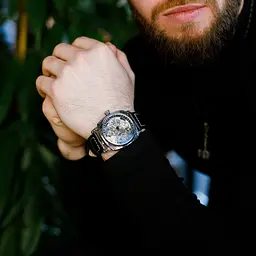 Наручний годинник чоловічий WishDoIt Baron Сріблястий (2713) - мініатюра 5