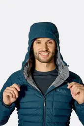 Чоловічий пуховик Rab Microlight Windstopper Hoody L Чорний - мініатюра 5