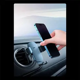 Тримач Baseus Metal Age II Gravity Car Mount (Round Air Vent Version) (SUJS030001) - мініатюра 9