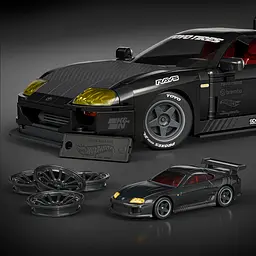 Колекційна машинка-конструктор Mattel Brick Shop Elite Toyota Supra '94 MKIV (JKG40) - мініатюра 3