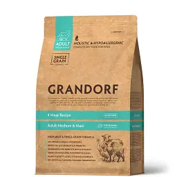 Сухий корм Grandorf Dog Medium & Maxi 4 Meat 4 види м'яса для середніх та крупних порід 10 кг