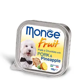 Паштет Monge Dog FRUIT Adult зі свининою та ананасом для собак усіх порід 100 гр