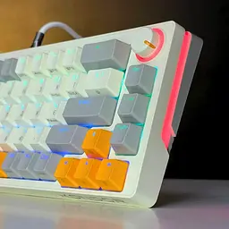 Ігрова механічна клавіатура Kondor Moonlight PRO / Три режими підключення / Yellow Switch / Yellow Grey - мініатюра 3