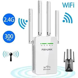 Підсилювач Wi-Fi сигналу для дому та дачі репітер 300 Мбіт/с - мініатюра 3
