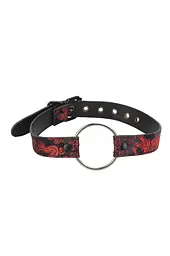 Кляп-кільце BLAZE DELUXE O-RING mouth GAG, Черный, Регульований