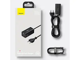 Мережевий зарядний пристрій BASEUS GaN 3 Pro 100 W Black (CCGP000101) - мініатюра 10