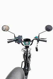 Електровелосипед Minako Monster (2000W, 60V, 36Ah) +Гідравлічні гальма +Розкладний Багажник / сидіння Чорний - мініатюра 6