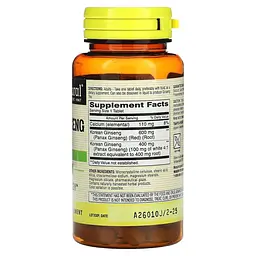 Корейський женьшень Mason Natural Korean Ginseng Whole Herb, 60 таблеток - мініатюра 2