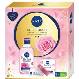 Набір жіночий Nivea Rose Touch 2023: Міцелярна вода 400 мл + Зволожуючий гель-крем 50 мл