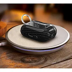 Силіконовий чохол Primo Carbon Fiber для AirPods Pro 2 Black - мініатюра 5
