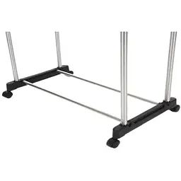 Стійка для одягу та взуття XPRO Double Pole телескопічна подвійна вішалка для одягу пересувна на колесах (lp-90891_373) - мініатюра 3