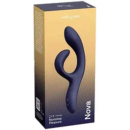 Смарт-вібратор кролик We-Vibe Nova Midnight Blue регульований кут нахилу ствола - мініатюра 9