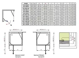 Душова кабіна Radaway Torrenta KDJ 100x80x185 32242-01-01NL - мініатюра 5
