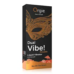 Рідкий вібратор коктейль Секс на пляжі Dual Vibe!, 15 мл Orgie (Бразилія-Португалія) - мініатюра 5
