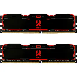 Модуль пам'яті DDR4 Goodram Iridium X 32GB (2x16GB) 3200MHz Black (IR-X3200D464L16A/32GDC) [148719] - мініатюра 1