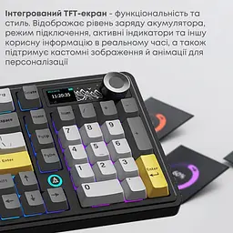 Клавіатура Ajazz AK980 V2 Maillard Switch Black/Grey/Yellow (AK980-V2-M-BGY) [161116] - мініатюра 11