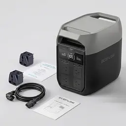 Зарядна станція EcoFlow DELTA 3 1024Wh 1800W CN (китайські розетки з перехідниками) - мініатюра 6