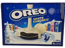 Печиво Oreo в білому шоколаді з ванільною начинкою 246 г (7622300489427)