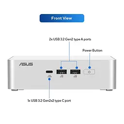 Комп'ютер ASUS NUC 15pro+ RNUC15CRSU500002 Intel Core Ultra 5 225H/Без ОЗП/Без SSD/Intel Arc Graphics/Без ОС (90AR00P3-M00030) - мініатюра 6