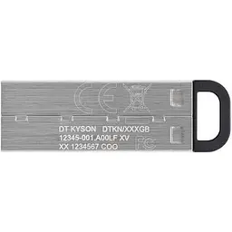 USB флеш накопичувач Kingston 256GB DT Kyson Silver/Black USB 3.2 (DTKN/256GB) - мініатюра 3