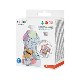 Багаторазові пакетики для їжі Akuku 5 шт. (А0056) - мініатюра 5