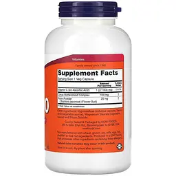 Вітамін С-1000 Now Foods зі 100 мг біофлавоноїдів 100 капсул - мініатюра 2