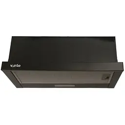 Витяжка телескопічна Ventolux Garda 60 BK 700 LED 2S