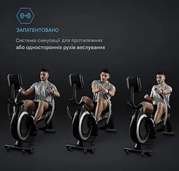 Гребний тренажер Capital Sports Skyf з 16 рівнями опору MagResist (10033356) - мініатюра 3