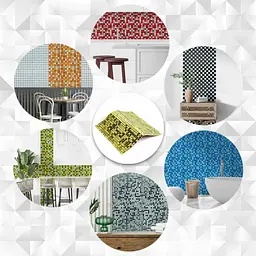 Мозаїка дзеркальна Wall Sticker 298х298х4.5ммм Золото SW-00002372 - мініатюра 6