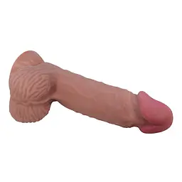 Фалоімітатор Baile Sliding Skin Bendable 8.1'' 20.6 см коричневий - мініатюра 5