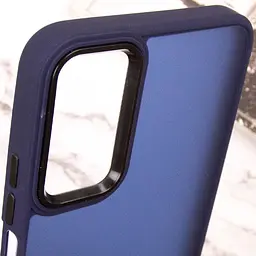 Чохол TPU+PC Lyon Frosted для Motorola Edge 50 Fusion / G85 Navy Blue - мініатюра 5