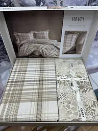 Постільна білизна Ravel V1 Bej Ранфорс Clasy pbe0052055 - мініатюра 3