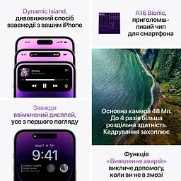 Смартфон Apple iPhone 14 Pro 512GB Grade A Seller Refurbished Space Black - мініатюра 7