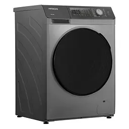 Пральна машина Hitachi фронтальна, 8кг, 1400, A+++, 60см, дисплей, пара, інвертор, люк чорний, cріблястий - мініатюра 3