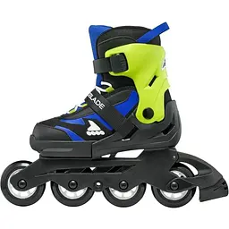Ролики Rollerblade Microblade 33-36.5 Black-Blue (1012-86B0751530-NF01-33-36.5) - мініатюра 3