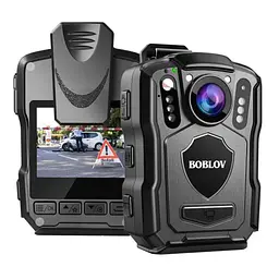 Нагрудний відеореєстратор BOBLOV M5 128GB 2K 1440P з потужним акумулятором, кут огляду 140°