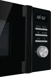 Мікрохвільова піч Gorenje 20л 800Вт гриль дисплей 11 програм чорний - мініатюра 3