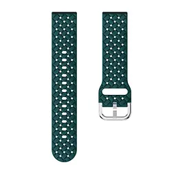 Ремінець Twist для Xiaomi Ticwatch C2 TicWatch E TicWatch S2 Mobvoi TicWatch C2 - темно-зелений ширина кріплення 20мм силікон Watchbands (W32-0WB39660066) - мініатюра 3
