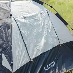 Намет туристичний Lugi LU-016B на 2-3 людини 200 * 195 * 140 см чорний - мініатюра 4