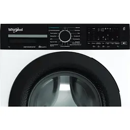 Whirlpool Пральна машина Whirlpool фронтальна, 7кг, 1400, A, 49.6см, дисплей, пара, інвертор, люк чорний, білий - мініатюра 3